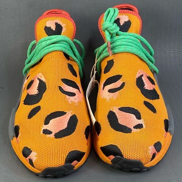 adidas x Pharrell NMD Hu 'Animal Print' sneaker shoes mens size 9.5 - Picture 2 of 9